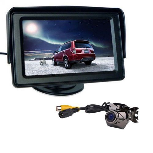 4.3&#034; tft car lcd monitor + car waterproof  rear view backup reverse camera