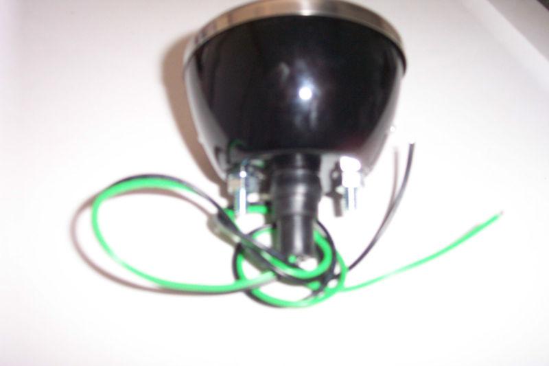 1933-36 Ford tail light, black housing, stainless rim and glass lens, new., US $26.99, image 3