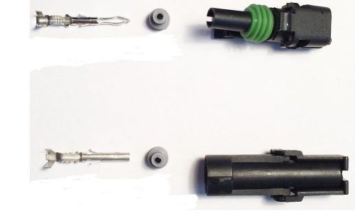 Delphi weather pack 1 pin sealed connector kit 18-14 ga