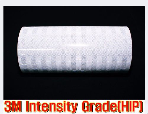 S:2"x10'/3m genuine white reflective vinyl tape/sheet/car/hip/adhesive/truck