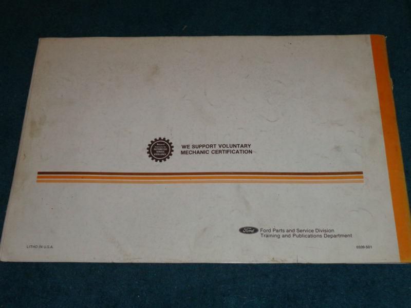 1979 FORD FIESTA WIRING AND VACUUM DIAGRAM SHOP MANUAL / ORIGINAL BOOK!, US $24.50, image 4