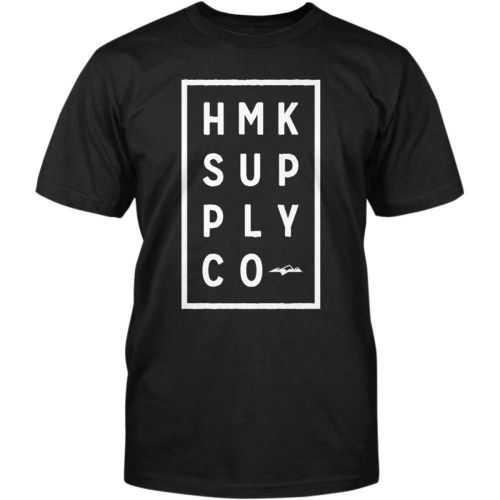 Hmk boxed mens short sleeve t-shirt black