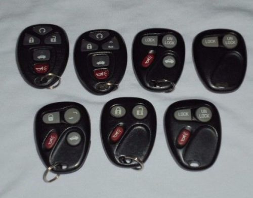 Lot of 7 chevy gmc buick olds remote keyless entries silverado sierra others
