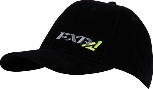Fxr men's ihat baseball style blk/hivis flex fit cap hat-small/medium -l/xl -new