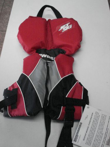 Kawasaki jet-ski life jacket vest new red infant 30 lbs