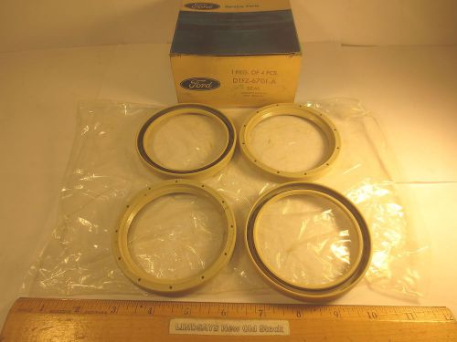 4 pcs ford 1973/74 4 cyl 1978/80 fiesta "seal/packing" (crankshaft rear) nos