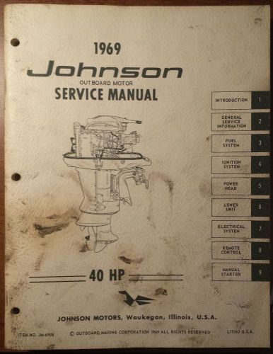 1969 johnson outboard 40 hp service manual # jm-6908