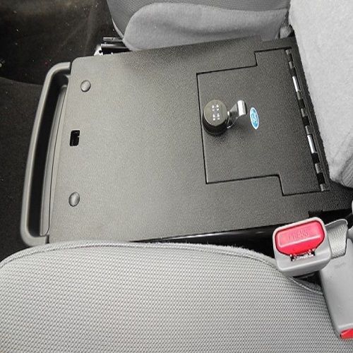 Console vault under seat console gun safe 11-16 ford f-150 w/ barrel key lock