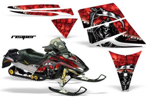 Ski-doo rev snowmobile sled graphic sticker kit reaper