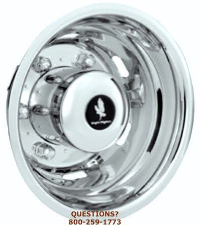Sprinter vans 15" wheel covers wheel simulator hub caps stainless steel liners