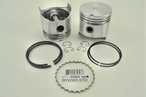 Engine piston kit itm ry6083-030 fits 69-79 toyota corolla 1.2l-l4