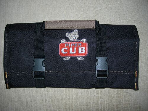 Piper cub logo/j3/ pa-18 super cub floatplane "new all black" !!! tool roll