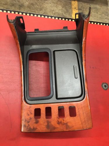 98-05 lexus gs300 gs400 oem shifter cup holder console with wood trim