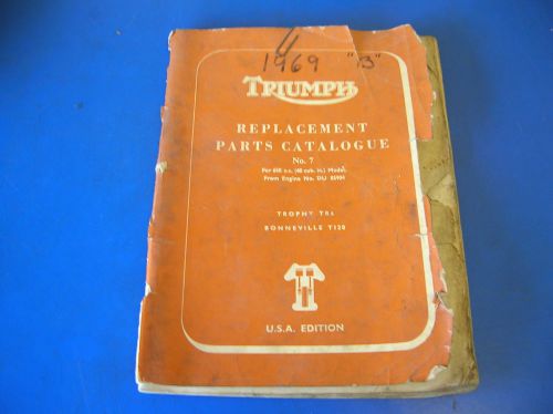 Triumph no. 7 parts catalog bonneville t120