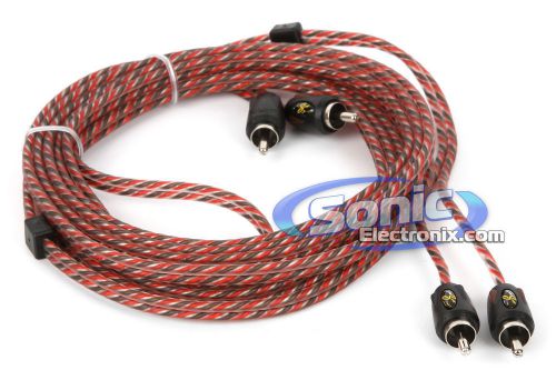 Stinger si4212 12 ft. of 2-channel 4000 series rca audio interconnect cable