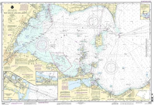 West lake erie;port clinton harbor;monroe harbor;lorain to detroit river