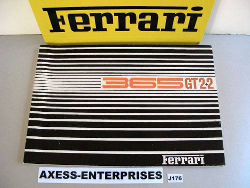 1968 ferrari 365gt 365 gt 2+2 owners spare parts book catalogue n. 23/68 # j176