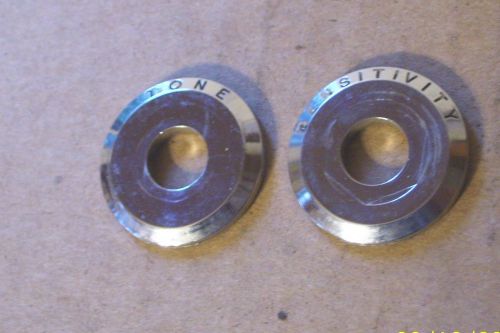51 52 cadillac radio knob bezels spacers 1951 1952 chrome
