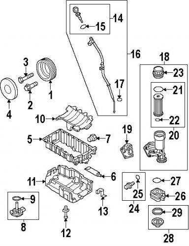 Volkswagen 045115625 genuine oem fitting o-ring