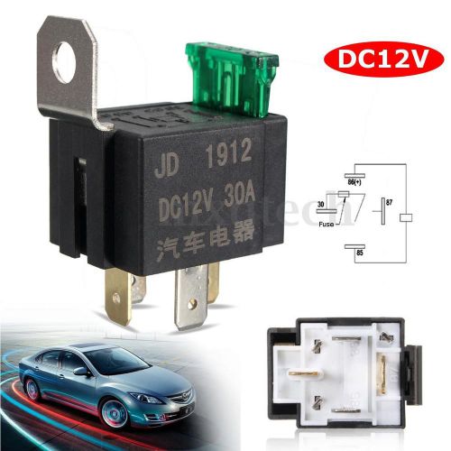 30a mini fused fuse on/off car motor auto fused relay 4 pin 4p spst metal dc 12v