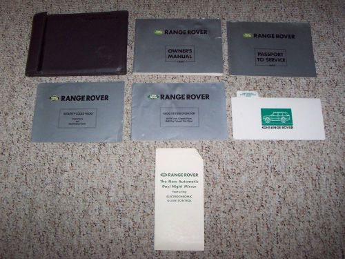 1990 land rover range rover county edition owner&#039;s owner user manual set 4wd