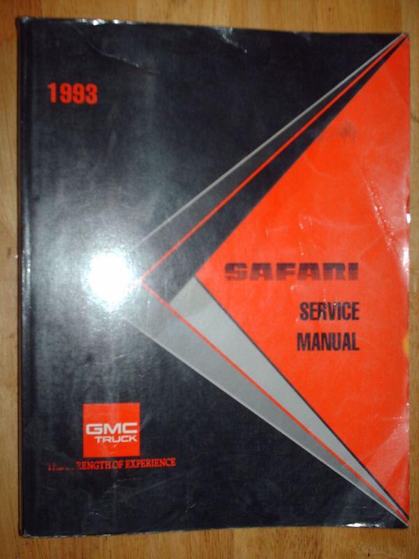 1993 GMC SAFARI VAN SHOP MANUAL / SERVICE BOOK ORIG!, US $24.50, image 2