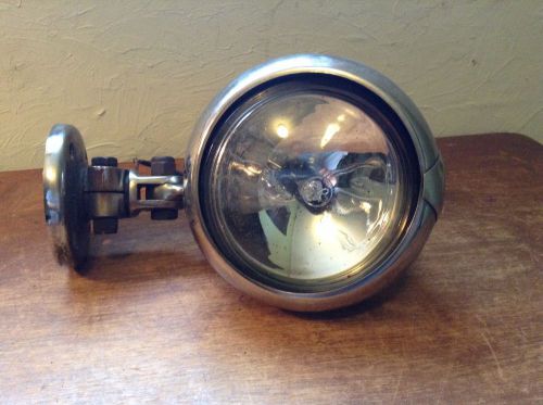 Vintage unity model no. h1 clear glass 4 3/8&#034; fog lamp light with switch 12 volt