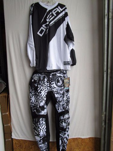 Oneal element men's adult motocross combo set pants 40" waist, jersey 2xl