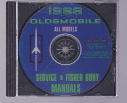 1966 oldsmobile service shop fisher body  manuals on cd all models
