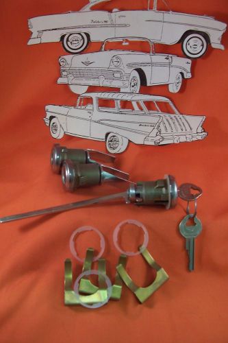 1955 1956 1957 chevy belair door trunk lock set new belair sedan hardtop conv