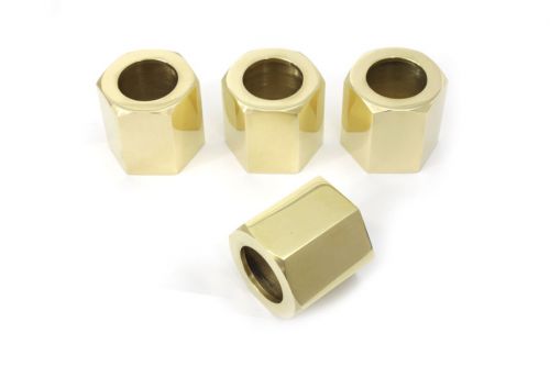 Harley fx 1971 thru 2016  pushrod cover cup set hex brass