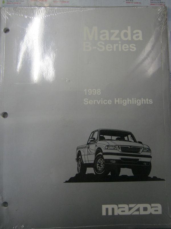 1998 mazda b-series service highlights manual