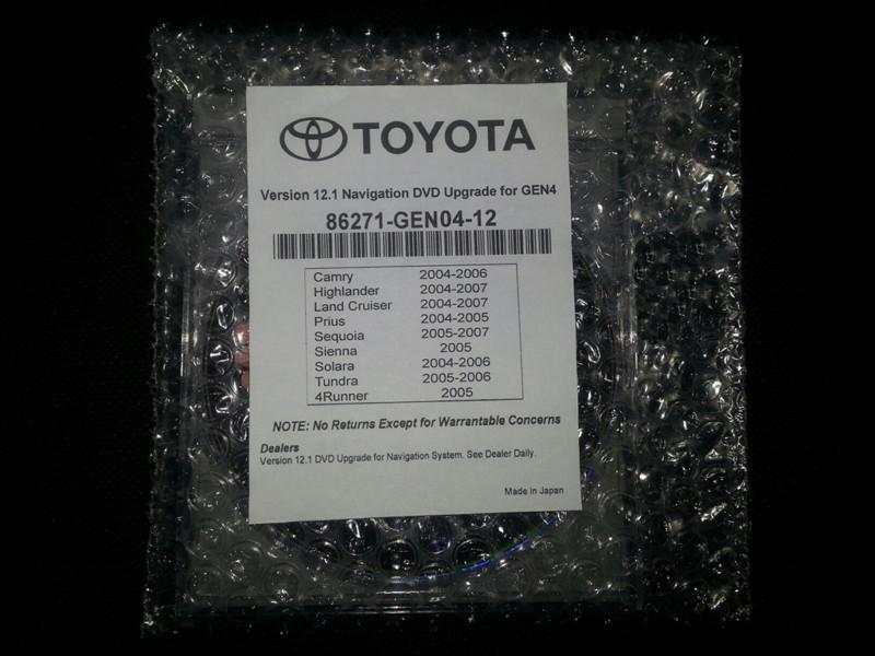 Toyota lexus 12.1 u27 navigation update disc dvd gps map gen 4 latest update