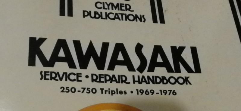 Kawasaki 250 to 750 Triples Kawasaki Service Repair Handbook Mint, US $10.00, image 2