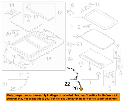 Audi oem 2015 a8 quattro sunroof-drain hose 4h4877203e
