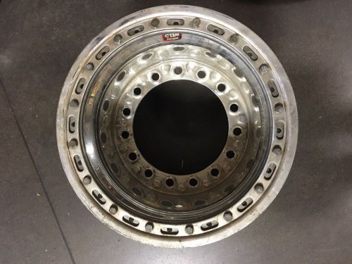 Used weld wheel bead lock 14&#034; 7 off wide 5 late model | 7&#034; offset coined center