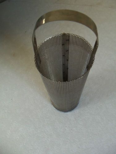 Perko intake water strainer basket 3.25x 8.25  11" tall overall