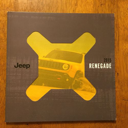 2015 jeep renegade catalog sales brochure buyer&#039;s guide