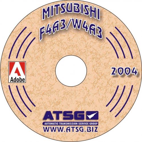 Mitsubishi f4a33-1 w4a33-1 atsg rebuld manual transmission transaxle book cd