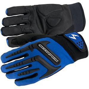 Scorpion skrub blue textile gloves-m