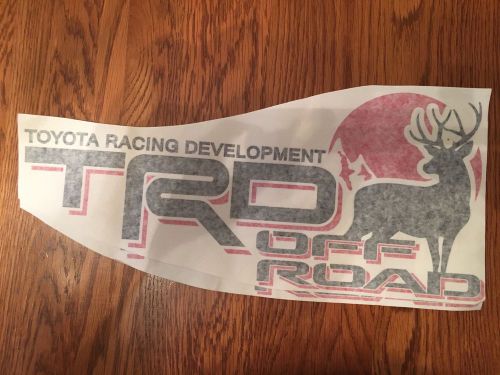 Toyota off road racing development decals