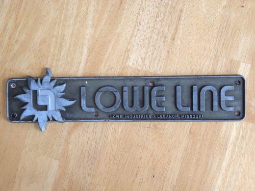 Vintage "lowe line" boat emblem