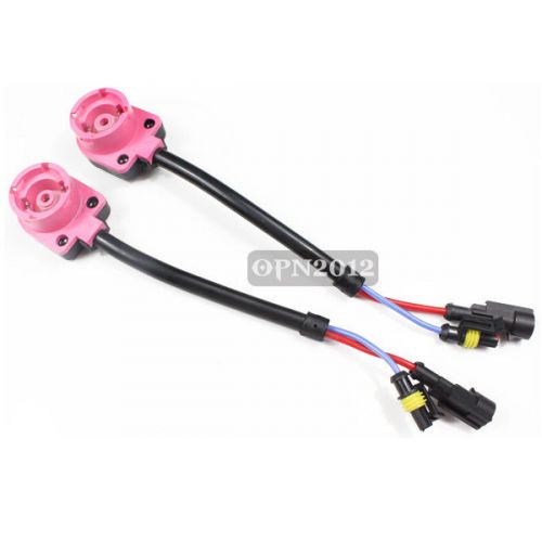 2x d2s d2r d2c xenon hid bulb switch wire relay harness adapter cables connector