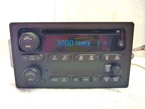 03 04 05 chevrolet silverado gmc yukon sierra radio single cd 15850275 gl2339