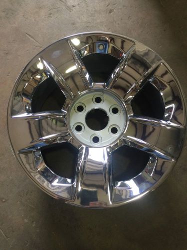 Chrome wheel 20x8.5 tahoe style for 2000-2015 gmc yukon xl - 5651 new oem