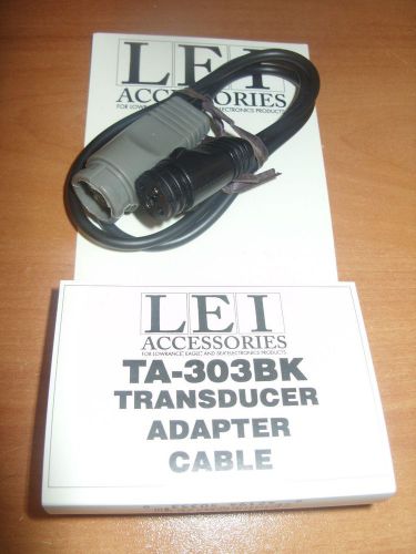 New lei ta-303bk transducer adapter cable 8-94 192 khz grey connectors