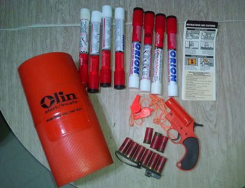Olin alert/locate emergency marine signal flare gun &amp; case
