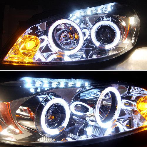 SLIM 6000K XENON HID+06-13 IMPALA HALO LED PROJECTOR HEADLIGHTS HEAD LIGHTS SET, US $211.99, image 2
