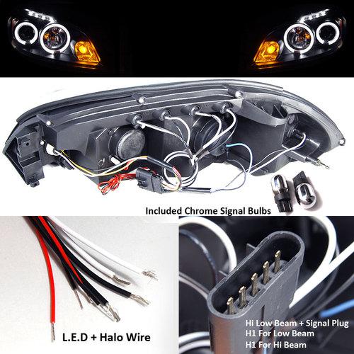 SLIM 6000K XENON HID+06-13 IMPALA HALO LED PROJECTOR HEADLIGHTS HEAD LIGHTS SET, US $211.99, image 3