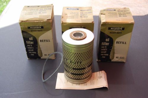 Sears allstate oil filter refill cartridge 4543 nos lot of 3 olds buick pontiac